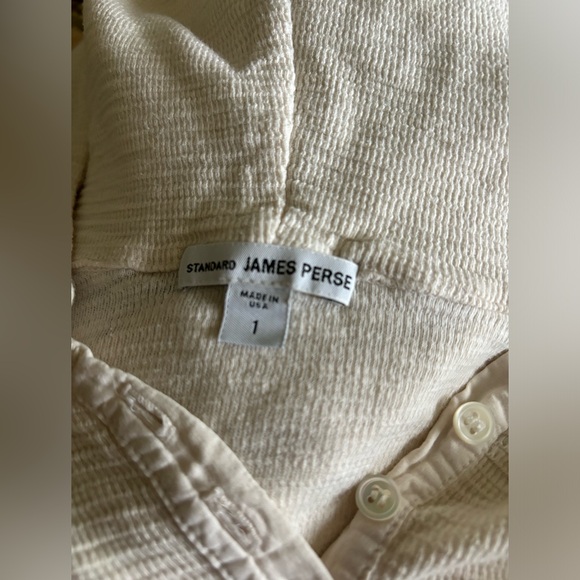 Standard James Perse Women’s Button Up Hoodie - Picture 2 of 2